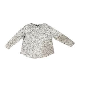 Simply Vera Gray Textured 3/4 sleeve top Petite Large